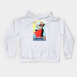 SORRENTO Naples Italian Girls Dancing Retro Italian Travel Kids Hoodie